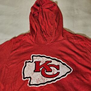 Majestic Threads Kansas City Mahomes hooded shirt mens Large